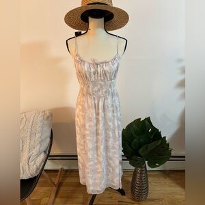 Elegant Cream and Pink Sundress